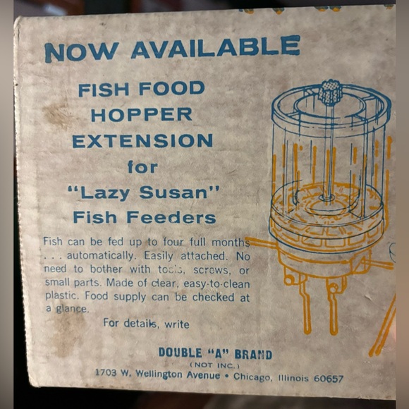 Auto Fish Feeder LAZY SUSAN Automatic Vacation Feeder.Preowned & Works! - Picture 4 of 9